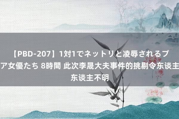 【PBD-207】1対1でネットリと凌辱されるプレミア女優たち 8時間 此次李晟大夫事件的挑剔令东谈主不明