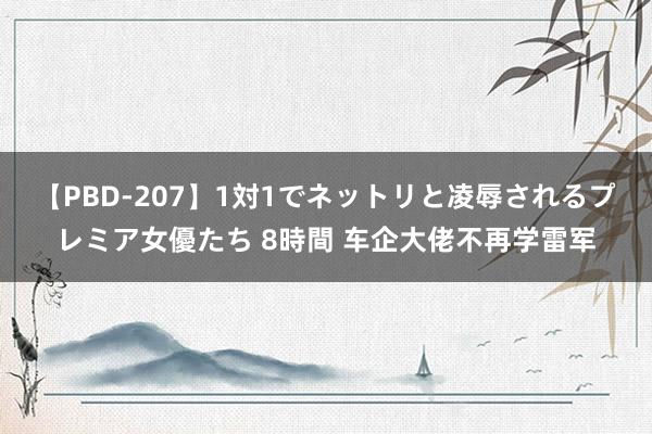 【PBD-207】1対1でネットリと凌辱されるプレミア女優たち 8時間 车企大佬不再学雷军