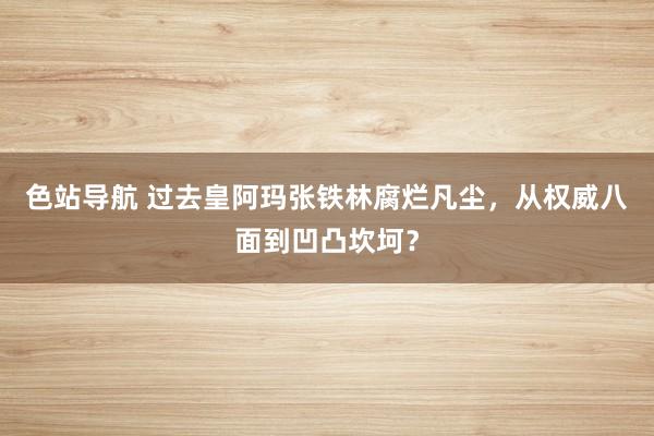 色站导航 过去皇阿玛张铁林腐烂凡尘，从权威八面到凹凸坎坷？