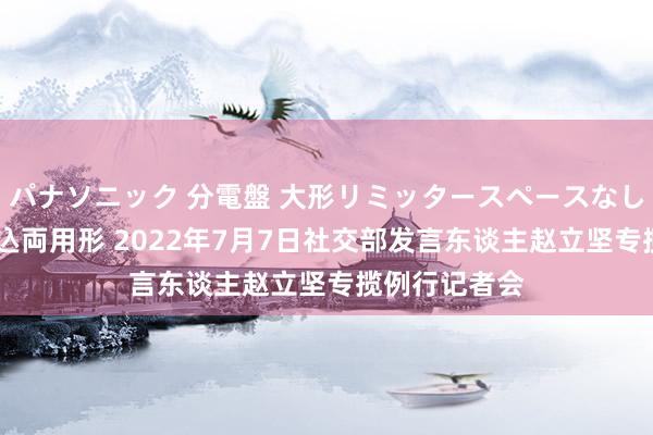 パナソニック 分電盤 大形リミッタースペースなし 露出・半埋込両用形 2022年7月7日社交部发言东谈主赵立坚专揽例行记者会